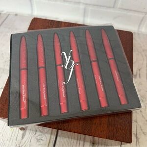 YBF Your Best Friend Lip Liner Pencil Set Of 6 New Variety Of Colors .011 oz Ea